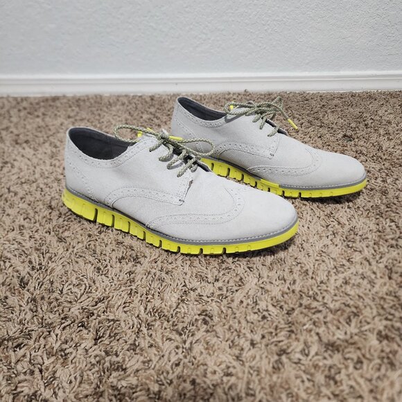 Men's Cole Haan Zerogrand Oxford Size 10 Gray Casual Lightweight - Picture 1 of 8